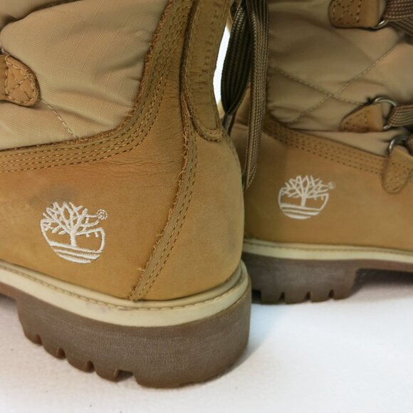 Timberland Sherpa Nubuck Leather High Top Insulated Hiking Work Soft Toe Boots 9